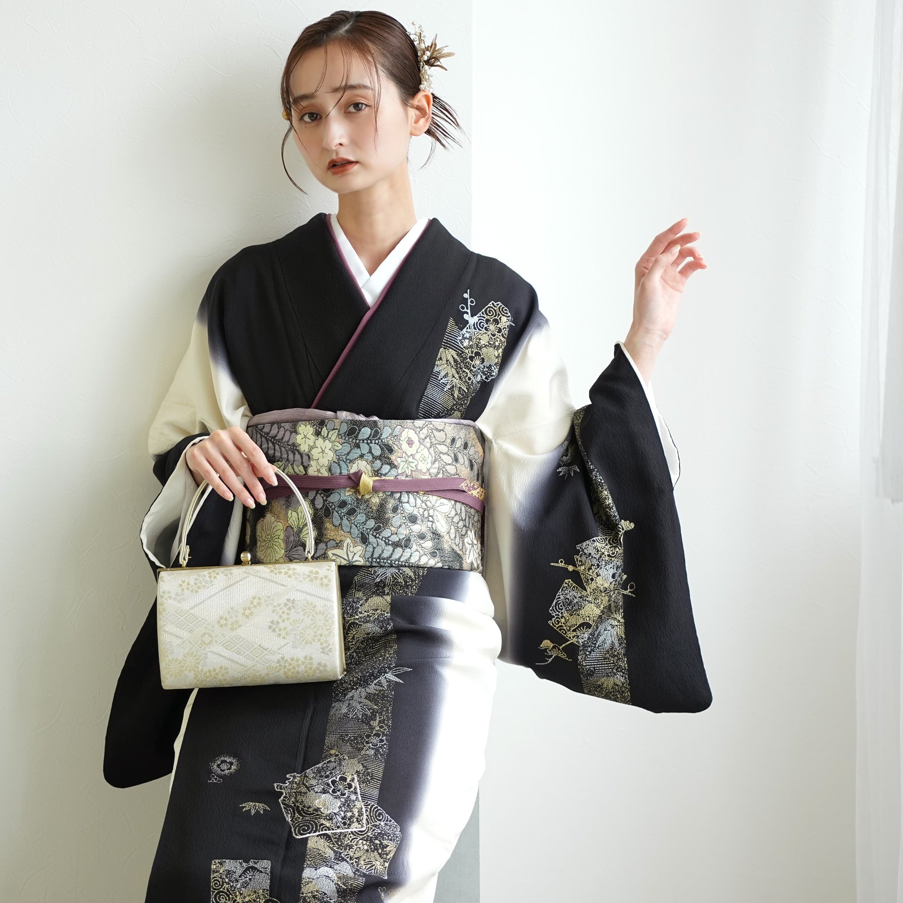 レンタル】訪問着 着物セット きもの フォーマル 結婚式 卒業式 お茶会