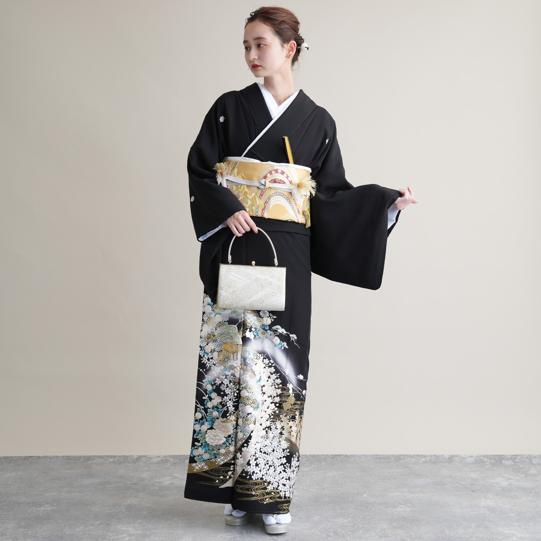 レンタル】黒留袖 着物セット 桂由美 きもの フォーマル 高級 正絹
