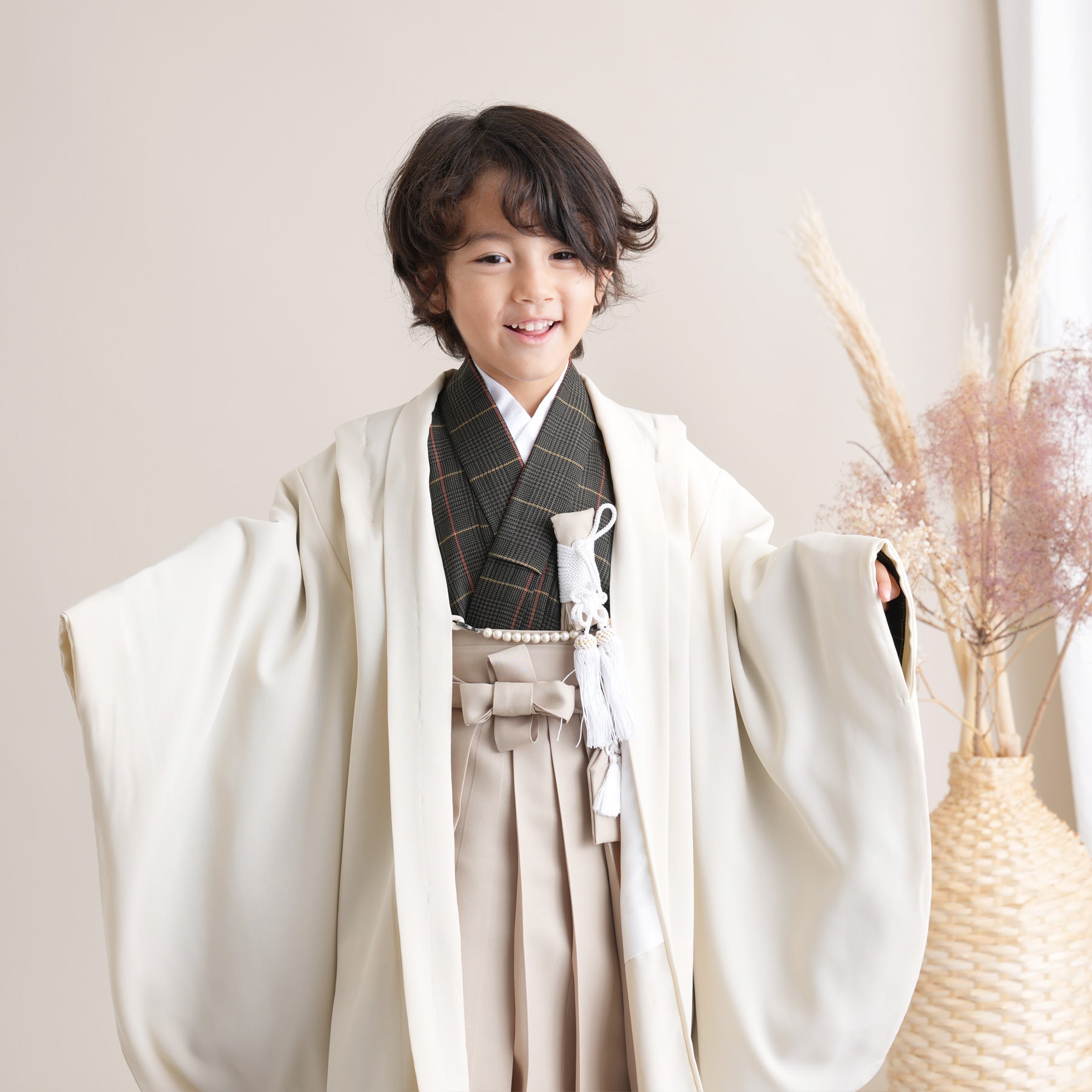 【レンタル】七五三 5歳 着物 男の子 かぷり 袴セット 子供 kids 羽織