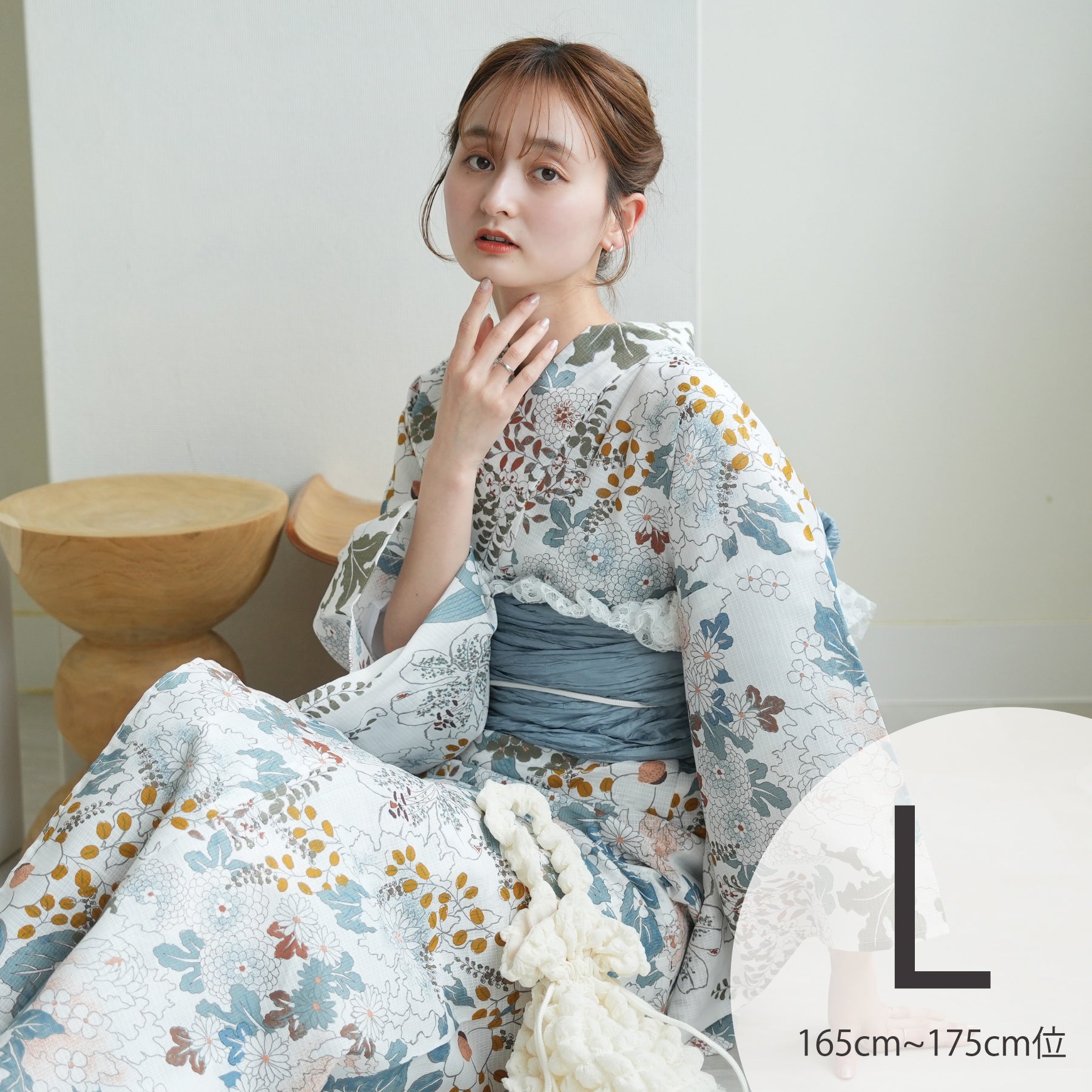 新品 浴衣のみ　帯無しえんじ 白 Y5-7 新品 浴衣のみ 帯無しえんじ 白 Y5-7