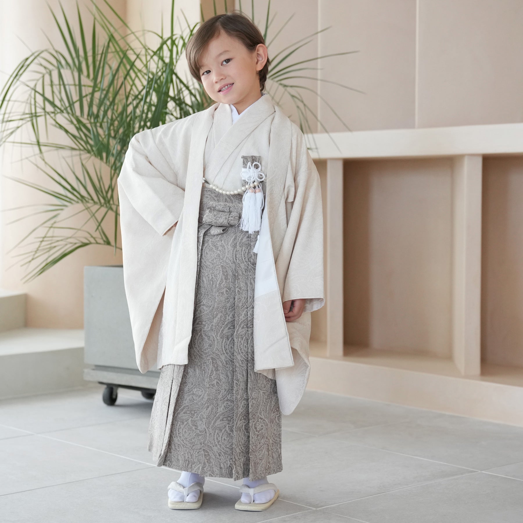 男の子 5才 着物 和装 肌着 日本製 肌じゅばん 肌襦袢 - 和服
