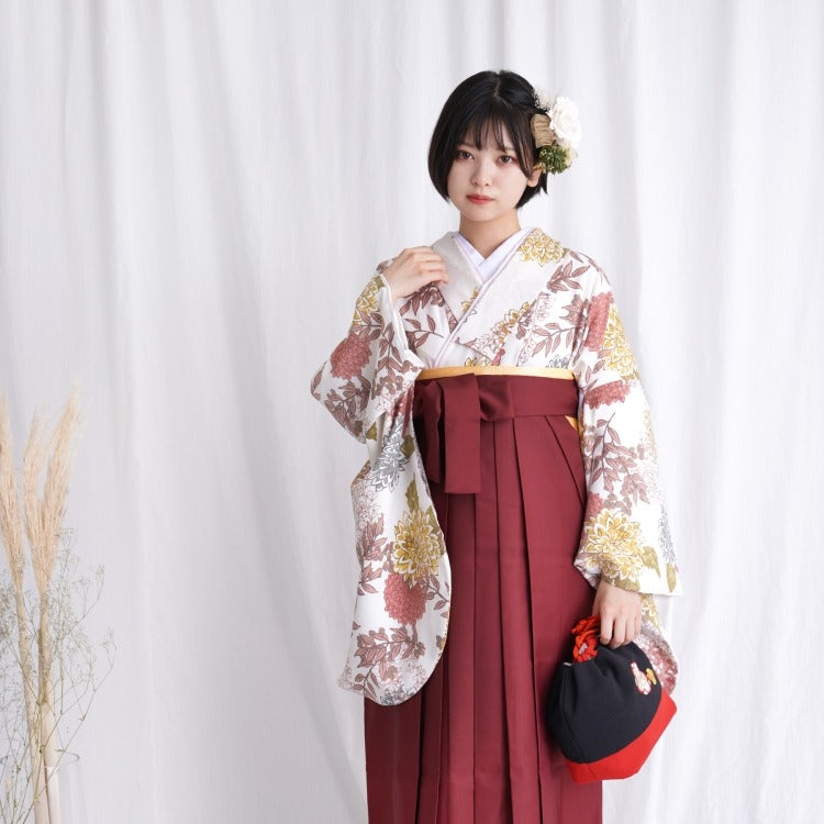 レンタル品】ひよこ商店 2尺袖 袴 15点セット 83-87cm レトロモダン系 