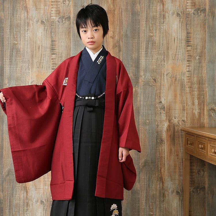 卒業式 袴 小学生 男の子 レンタル ジュニア着物 羽織袴 羽織袴セット 