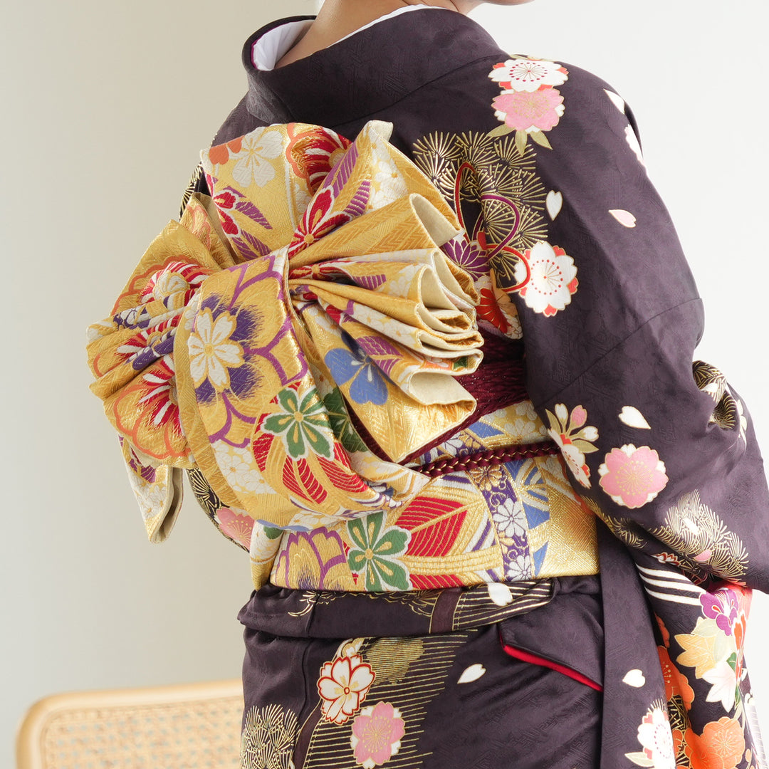 【大特価！16点セット】　振袖用袋帯　正絹　D 楽天市場】【志都香 袋帯 振袖用 仕立て付き】正絹 振袖 新品