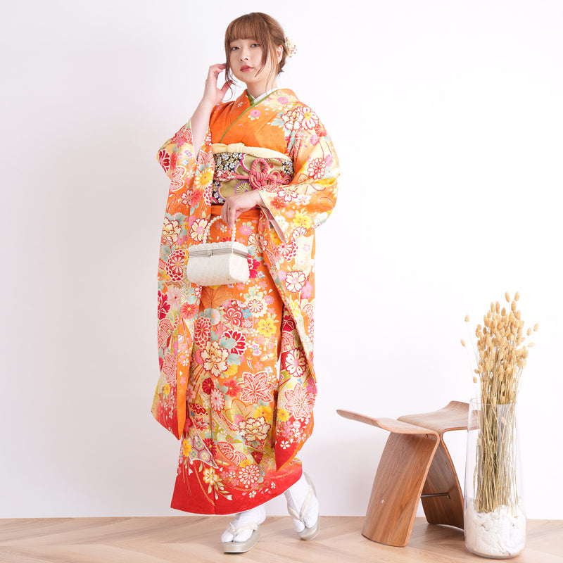 日本国産 着物 正絹 コート 羽織り 4点 - 浴衣/水着