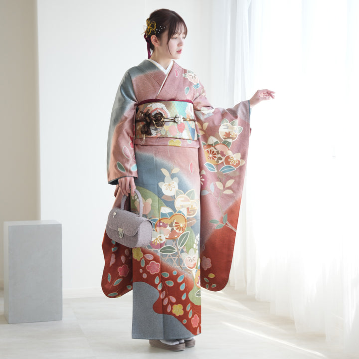 着物&帯×2点 まとめ依頼品物【正絹 和装小物 着物 振袖 留袖 和装】 r1821-f-00.jpg