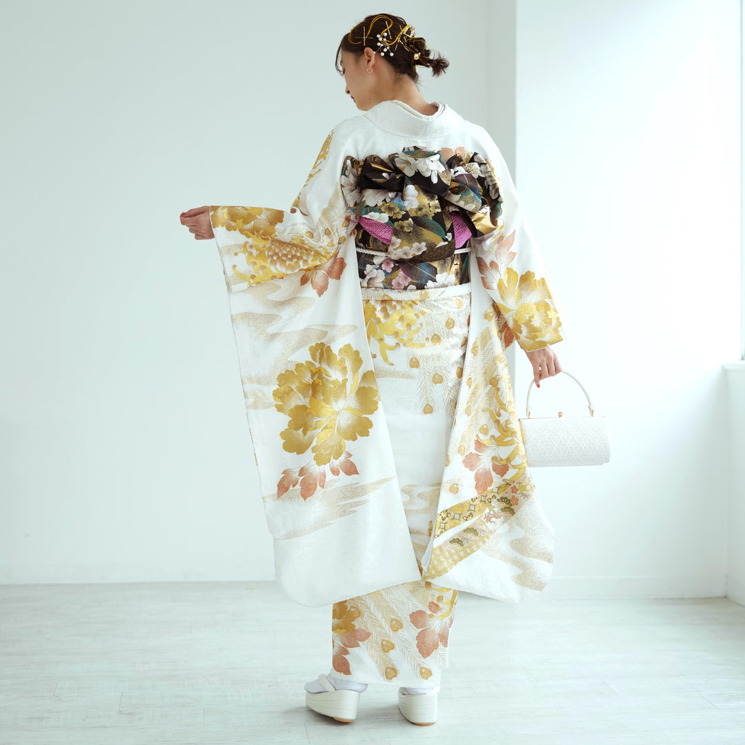 レンタル】振袖 成人式 桂由美 YUMI KATSURA ブランド 金彩振袖
