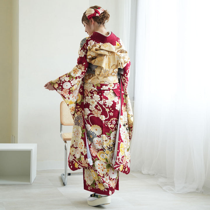 美品　正絹振袖フルセット　新品長襦袢　❤︎夢の世界のよう❤︎ 美品 正絹振袖フルセット 新品長襦袢 ❤︎夢の世界のよう❤︎ 正絹