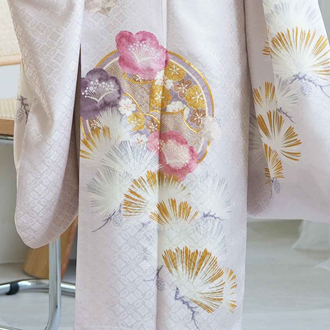 レンタル】振袖 着物セット 正絹着物+袋帯 成人式 晴れ着 往復