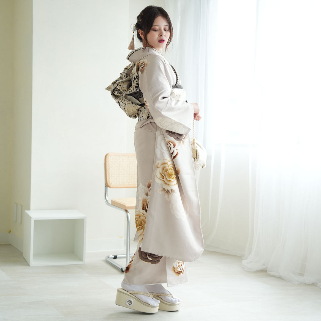 レンタル】振袖 着物セット 正絹着物+袋帯 成人式 晴れ着 往復送料無料