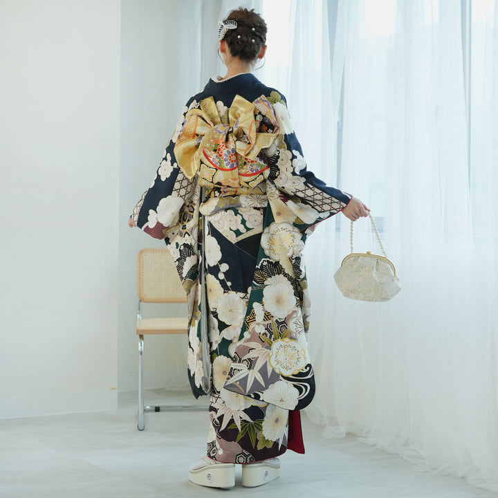 着物　セット　帯付き　晴れ着　松竹梅　50年以上前 1000622900_4_720x.jpg?v=1699940888
