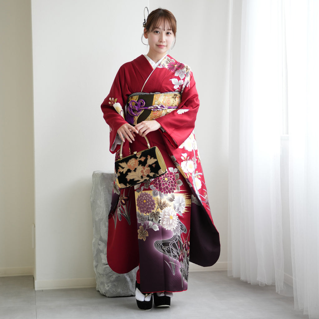 赤無地振り袖+袋帯2点セット　レンタル落ち 1000625700_1024x1024.jpg?v=