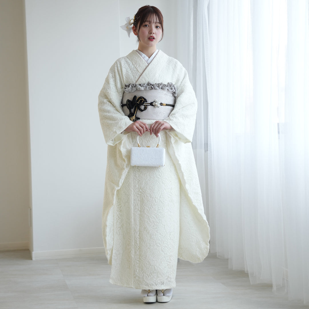 レンタル】振袖 utatane 日本製レース着物+西陣袋帯 着物セット 成人式