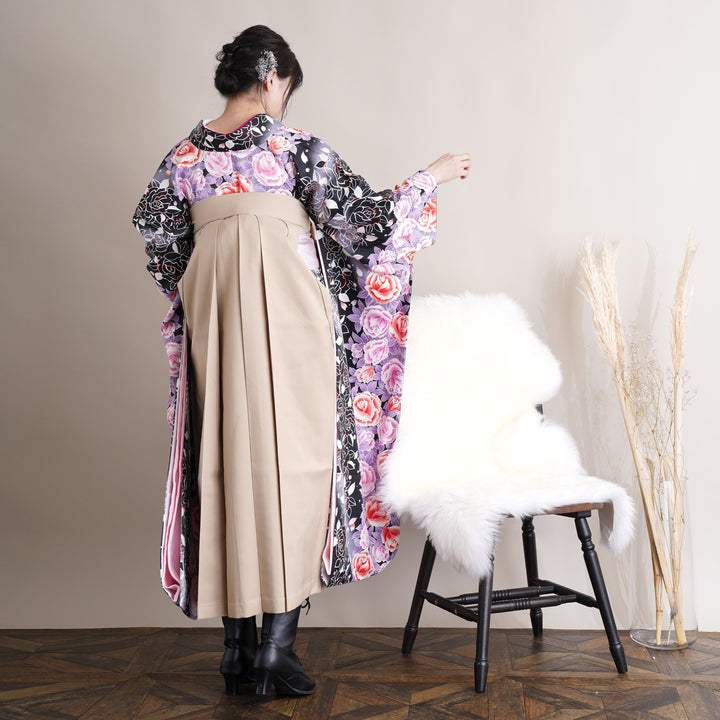 レンタル】 袴 18点セット 振袖 袴91cm（身長153-158cm） ブーツ