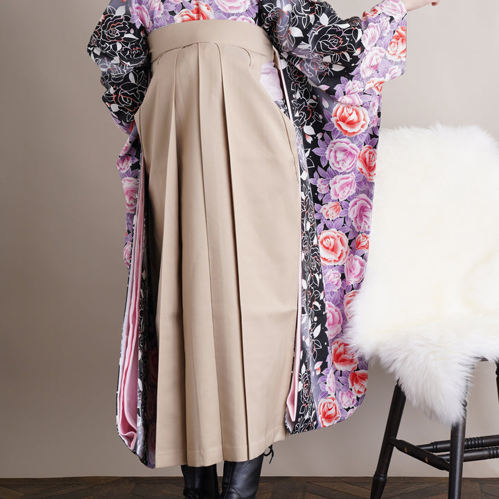 レンタル】 袴 18点セット 振袖 袴91cm（身長153-158cm） ブーツ