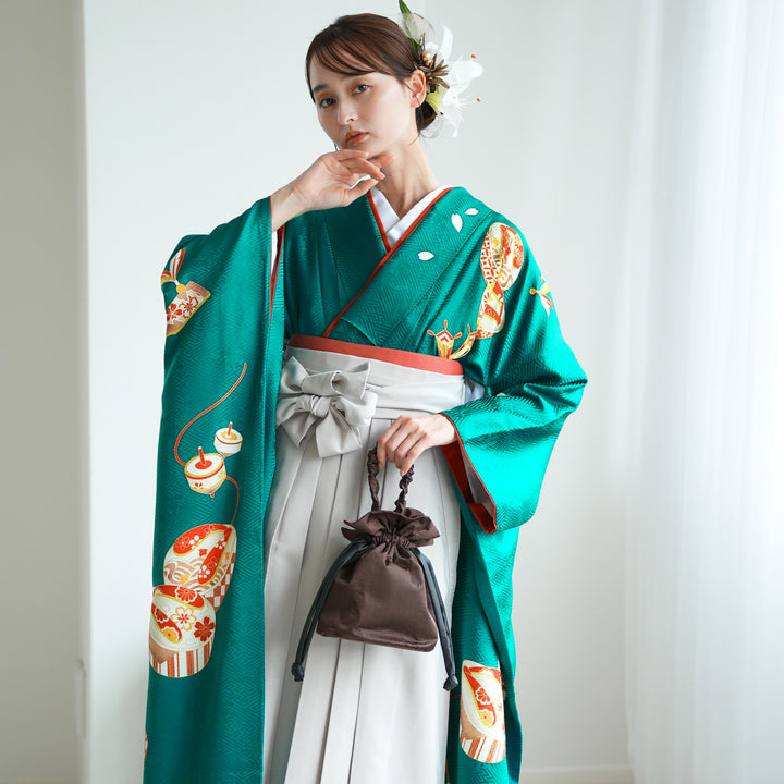 こまちです❣️ 【着物と帯 時流】L25305◆正絹 振袖7点セット◆ こまちです❣️ 【着物と帯 時流】L25305◇正絹 振袖7点セット