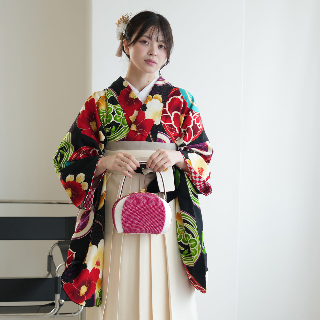 レンタル】 袴 17点セット JAPANSTYLE×中村里沙 袴91-99cm（身長153 
