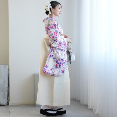 【レンタル】 袴 17点セット JILL STUART / ジル・スチュアート 袴91-99cm（身長153-170cm） 二尺袖着物 フルセット レディース 大学生 卒業式 日本製 （1020601201）