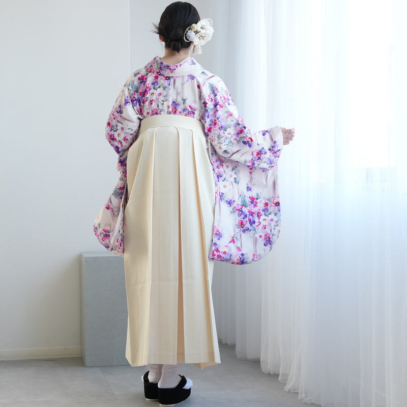 【レンタル】 袴 17点セット JILL STUART / ジル・スチュアート 袴91-99cm（身長153-170cm） 二尺袖着物 フルセット レディース 大学生 卒業式 日本製 （1020601201）