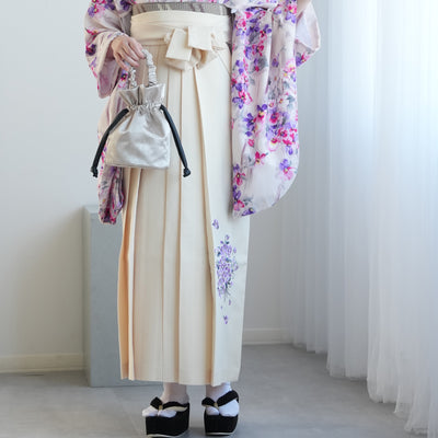 【レンタル】 袴 17点セット JILL STUART / ジル・スチュアート 袴91-99cm（身長153-170cm） 二尺袖着物 フルセット レディース 大学生 卒業式 日本製 （1020601201）