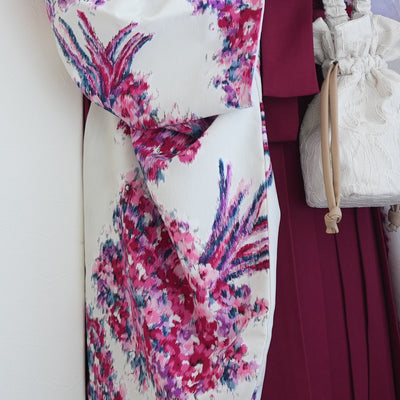 【レンタル】 袴 17点セット JILL STUART / ジル・スチュアート 袴91-99cm（身長153-170cm） 二尺袖着物 フルセット レディース 大学生 卒業式 日本製 （1020601501）