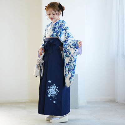 【レンタル】 袴 17点セット JILL STUART / ジル・スチュアート 袴91-99cm（身長153-170cm） 二尺袖着物 フルセット レディース 大学生 卒業式 日本製 （1020601601）