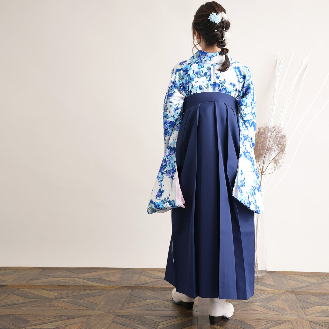 2尺袖 ブランド JILLSTUART ポリエステル着物 袴用 薔薇 2尺袖 ブランド JILLSTUART ポリエステル着物 袴用 薔薇