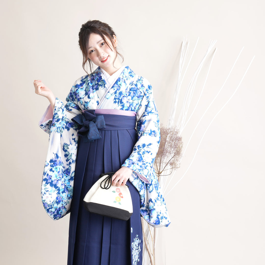 2尺袖 ブランド ポリエステル着物 JILLSTUART 袴用 新品未使用品 NISHIORI JILLSTUART ジルスチュアート 二尺袖 着物 袴 レンタル商品