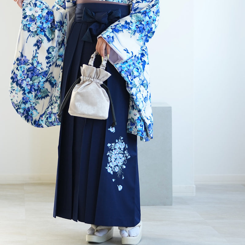 【レンタル】 袴 17点セット JILL STUART / ジル・スチュアート 袴91-99cm（身長153-170cm） 二尺袖着物 フルセット レディース 大学生 卒業式 日本製 （1020601601）