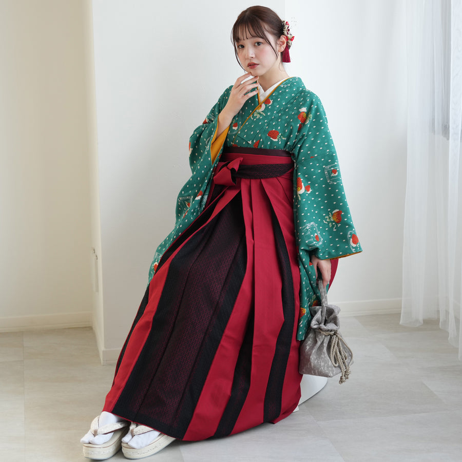 ブランド モダンアンテナ ポリエステル振袖 豪華 幾何学模様