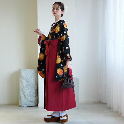 【レンタル】 袴 17点セット モダンアンテナ 袴91-99cm（身長153-170cm） 二尺袖着物 フルセット レディース 大学生 卒業式 日本製 （1020602101）