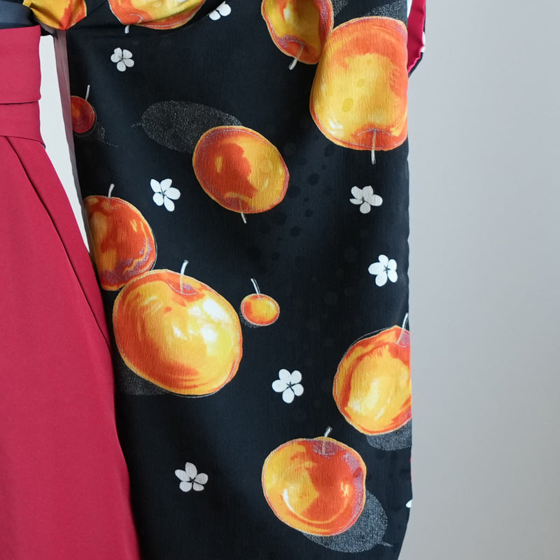 【レンタル】 袴 17点セット モダンアンテナ 袴91-99cm（身長153-170cm） 二尺袖着物 フルセット レディース 大学生 卒業式 日本製 （1020602101）