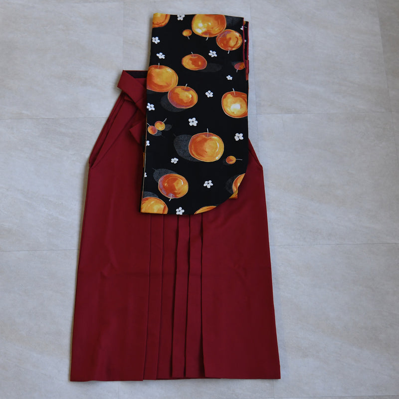 【レンタル】 袴 17点セット モダンアンテナ 袴91-99cm（身長153-170cm） 二尺袖着物 フルセット レディース 大学生 卒業式 日本製 （1020602101）