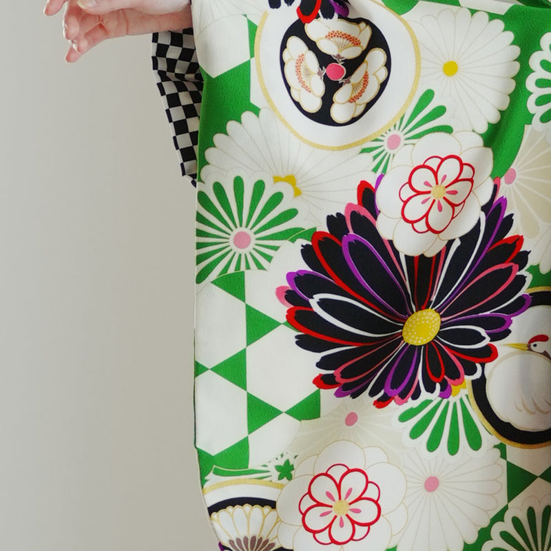 【レンタル】 袴 17点セット JAPANSTYLE×中村里砂 袴91-99cm（身長153-170cm） 二尺袖着物 フルセット レディース 大学生 卒業式 重ね衿縫い付済 （1020653701）