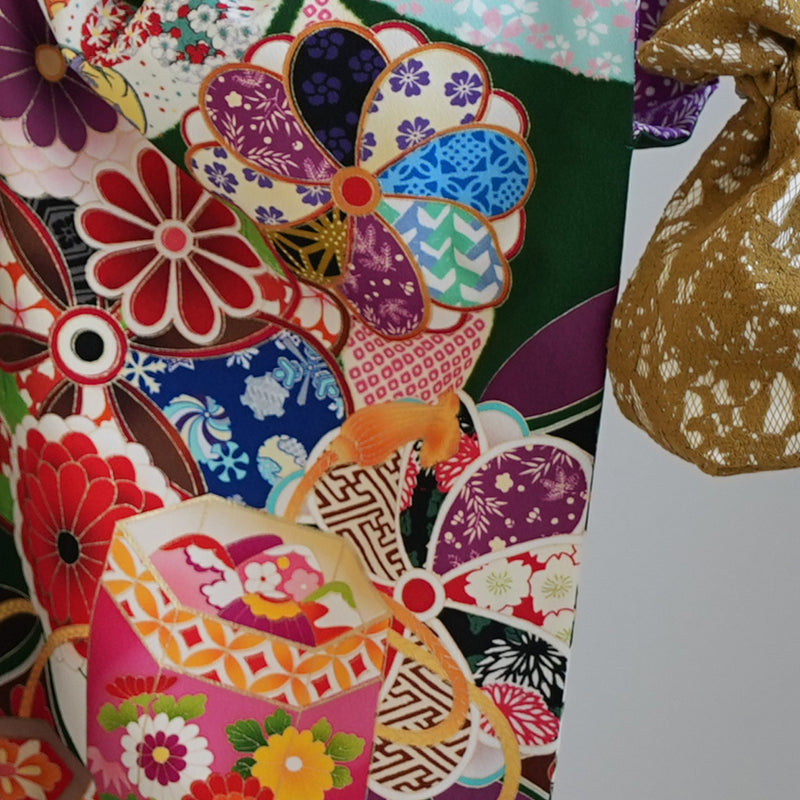 【レンタル】 袴 17点セット はいばら 袴91-99cm（身長153-170cm） 二尺袖着物 フルセット レディース 大学生 卒業式 日本製 （1020653901）