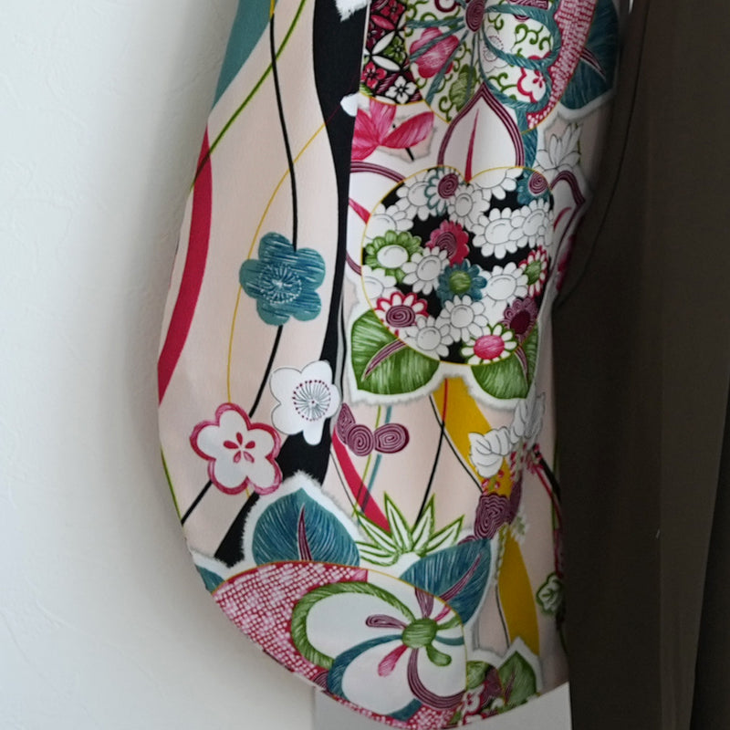 【レンタル】九重 2尺袖 袴 17点セット 91-99cm 日本製 レトロモダン系 橘 ベージュ系（1020654501）