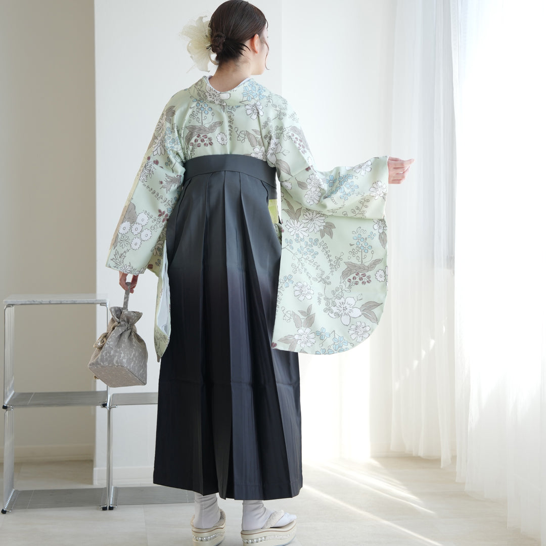 ロボホン 服 青藤色 きもの 仙台平袴風+袖無し羽織 藍笹・仙台平袴 | おしゃれ和装ならユイマリー