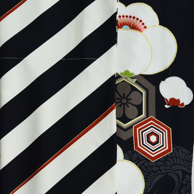 【レンタル】 袴 17点セット JAPAN STYLE  袴91-99cm（身長153-170cm） 二尺袖着物 フルセット レディース 大学生 卒業式 重ね衿縫い付済（1020675201）