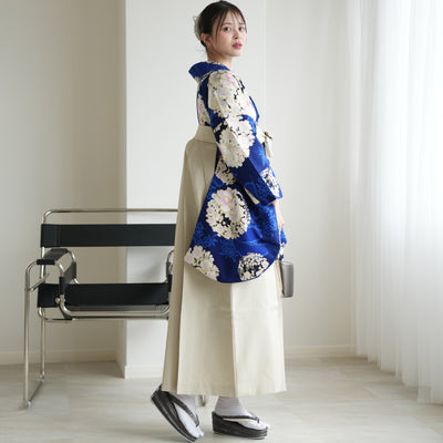 【レンタル】 袴 17点セット NATURAL BEAUTY 袴91-99cm（身長153-170cm） 二尺袖着物 フルセット レディース 大学生 卒業式 日本製 （1020675301）