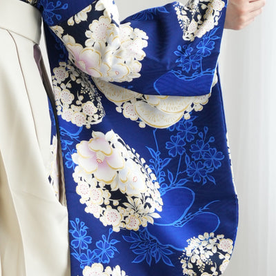 【レンタル】 袴 17点セット NATURAL BEAUTY 袴91-99cm（身長153-170cm） 二尺袖着物 フルセット レディース 大学生 卒業式 日本製 （1020675301）