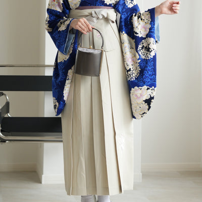 【レンタル】 袴 17点セット NATURAL BEAUTY 袴91-99cm（身長153-170cm） 二尺袖着物 フルセット レディース 大学生 卒業式 日本製 （1020675301）