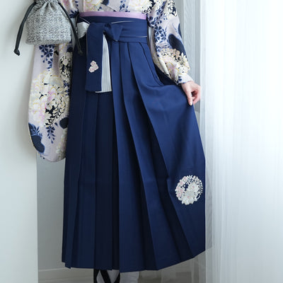【レンタル】 袴 17点セット NATURAL BEAUTY 袴91-99cm（身長153-170cm） 二尺袖着物 フルセット レディース 大学生 卒業式 日本製 （1020675401）
