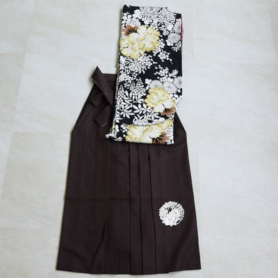 【レンタル】 袴 17点セット NATURAL BEAUTY 袴91-99cm（身長153-170cm） 二尺袖着物 フルセット レディース 大学生 卒業式 日本製 （1020675601）