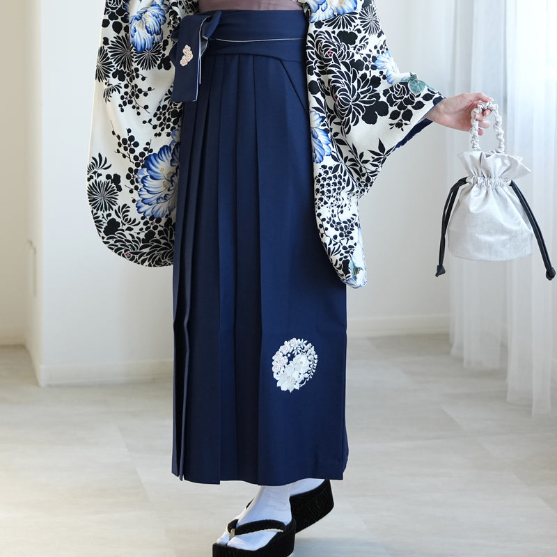 【レンタル】 袴 17点セット NATURAL BEAUTY 袴91-99cm（身長153-170cm） 二尺袖着物 フルセット レディース 大学生 卒業式 日本製 （1020675701）