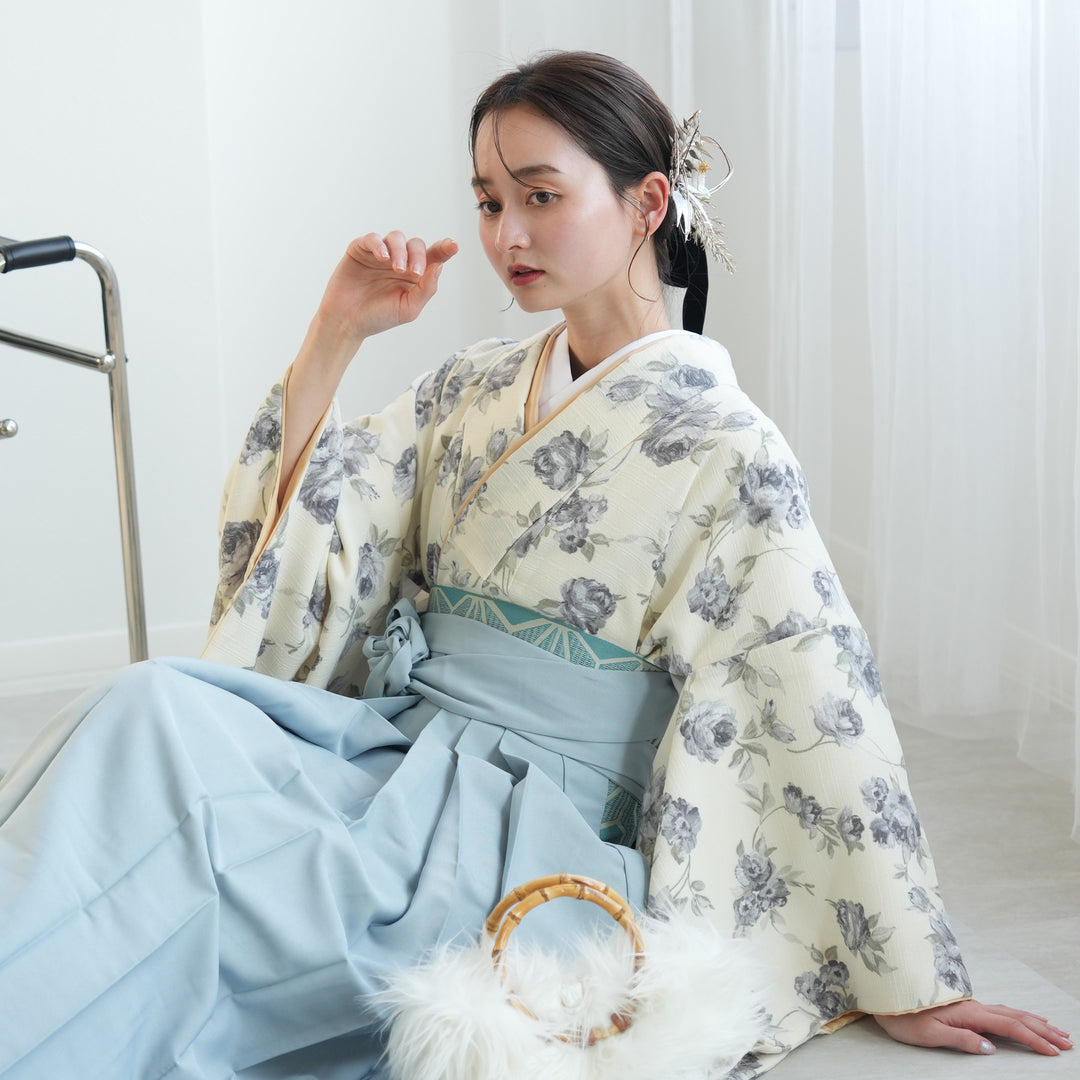 レンタル品】2尺袖 袴 17点セット 91-99cm 国産生地 レトロ