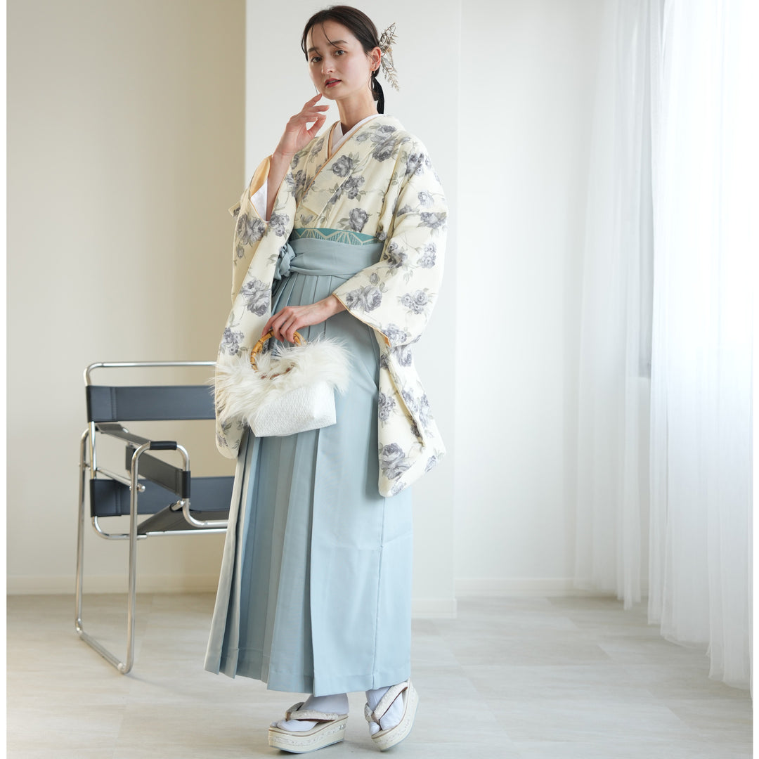 レンタル品】2尺袖 袴 17点セット 91-99cm 国産生地 レトロ