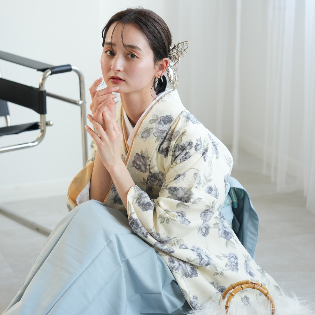 レンタル品】2尺袖 袴 17点セット 91-99cm 国産生地 レトロ