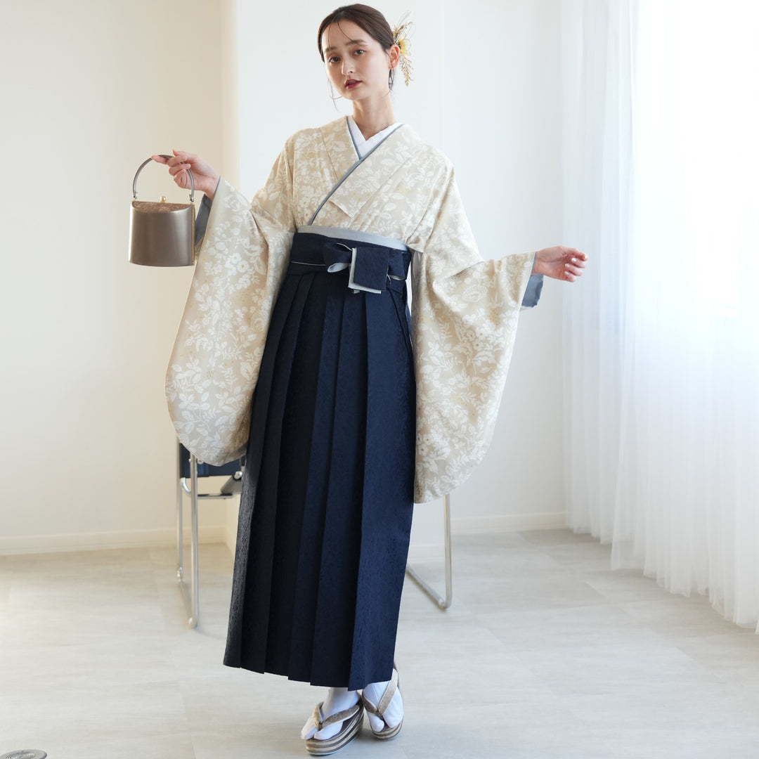 レンタル】 袴 17点セット kami shibai 袴91-99cm（身長153-170cm） 二