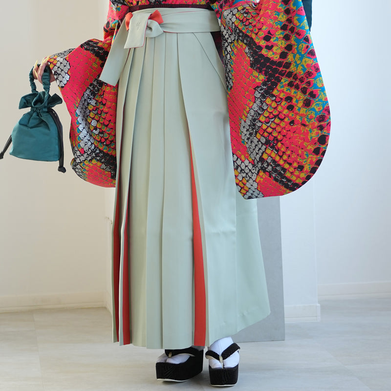 【レンタル】 袴 17点セット モダンアンテナ 袴91-99cm（身長153-170cm） 二尺袖着物 フルセット レディース 大学生 卒業式 日本製 （1020696801）