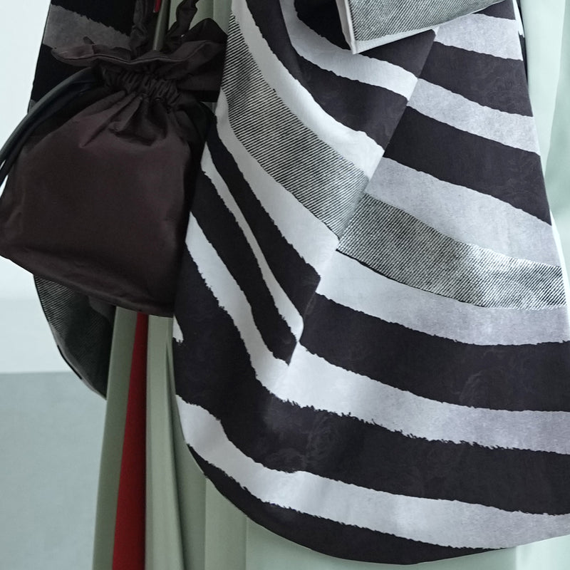 【レンタル】 袴 17点セット モダンアンテナ 袴91-99cm（身長153-170cm） 二尺袖着物 フルセット レディース 大学生 卒業式 日本製 （1020697001）